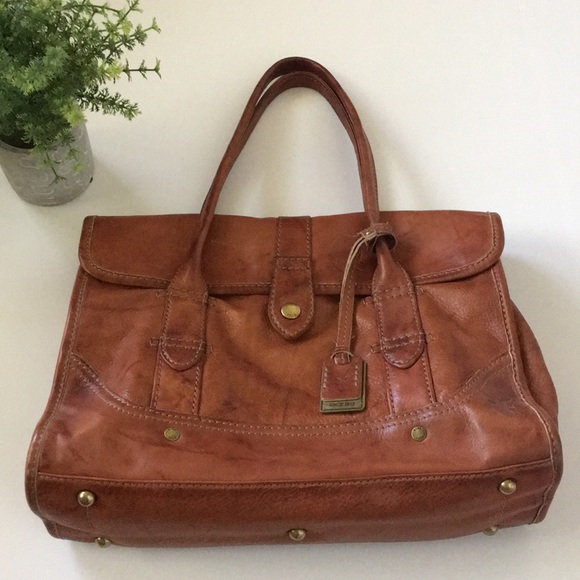 Frye Handbags - ❤️HOST PICK❤️ FRYE saddle brown leather satchel